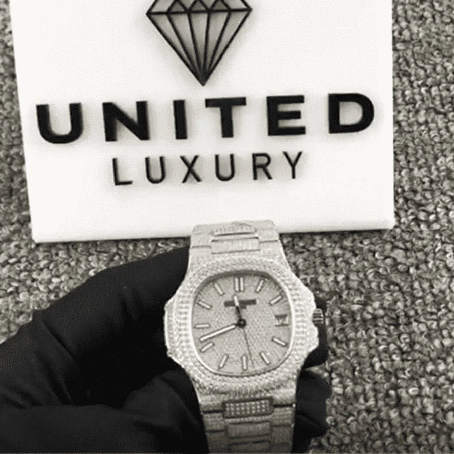 Patek Philippe Nautilus 40MM 5719/10G-010 Iced Out