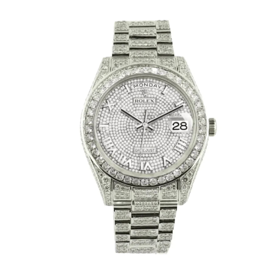 Rolex Datejust 42MM 116300 Iced Out Baguette