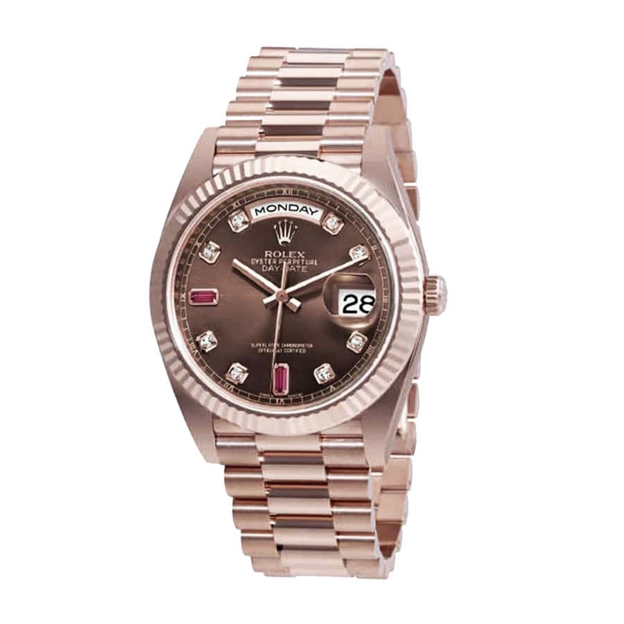 Rolex Day-Date 36 40MM 128235 Chocolate Dial