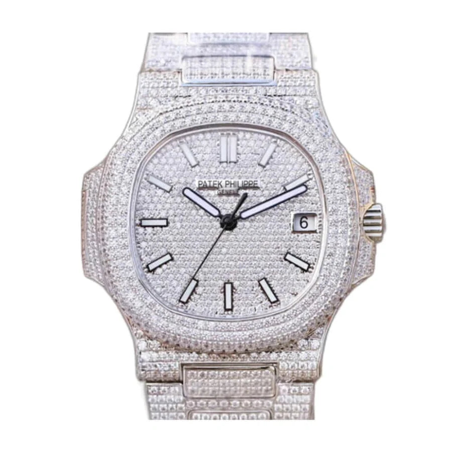 Patek Philippe Nautilus 40MM 5719/10G-010 Iced Out