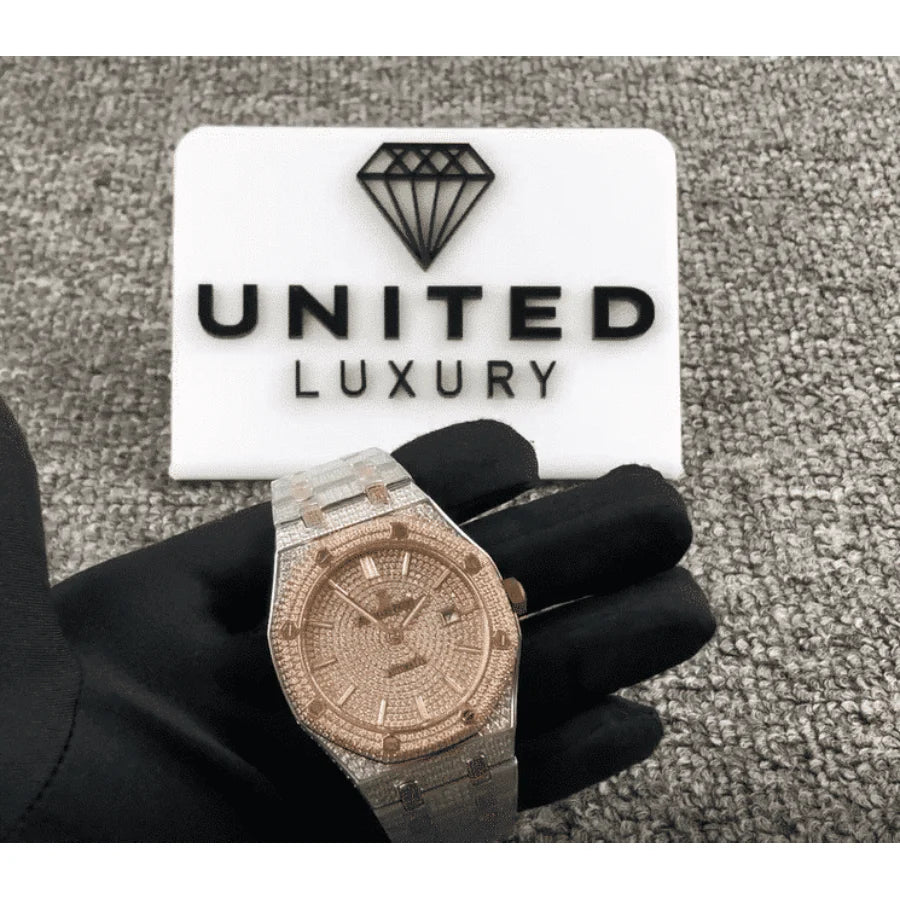 Audemars Piguet Royal Oak Iced Out Two-Tone 41MM 15400SR.OO.1220SR.01