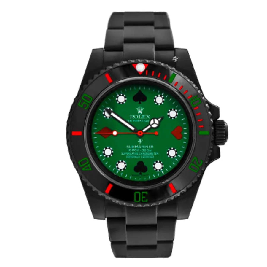 Rolex Submariner 40MM 114060 Blaken Poker Green