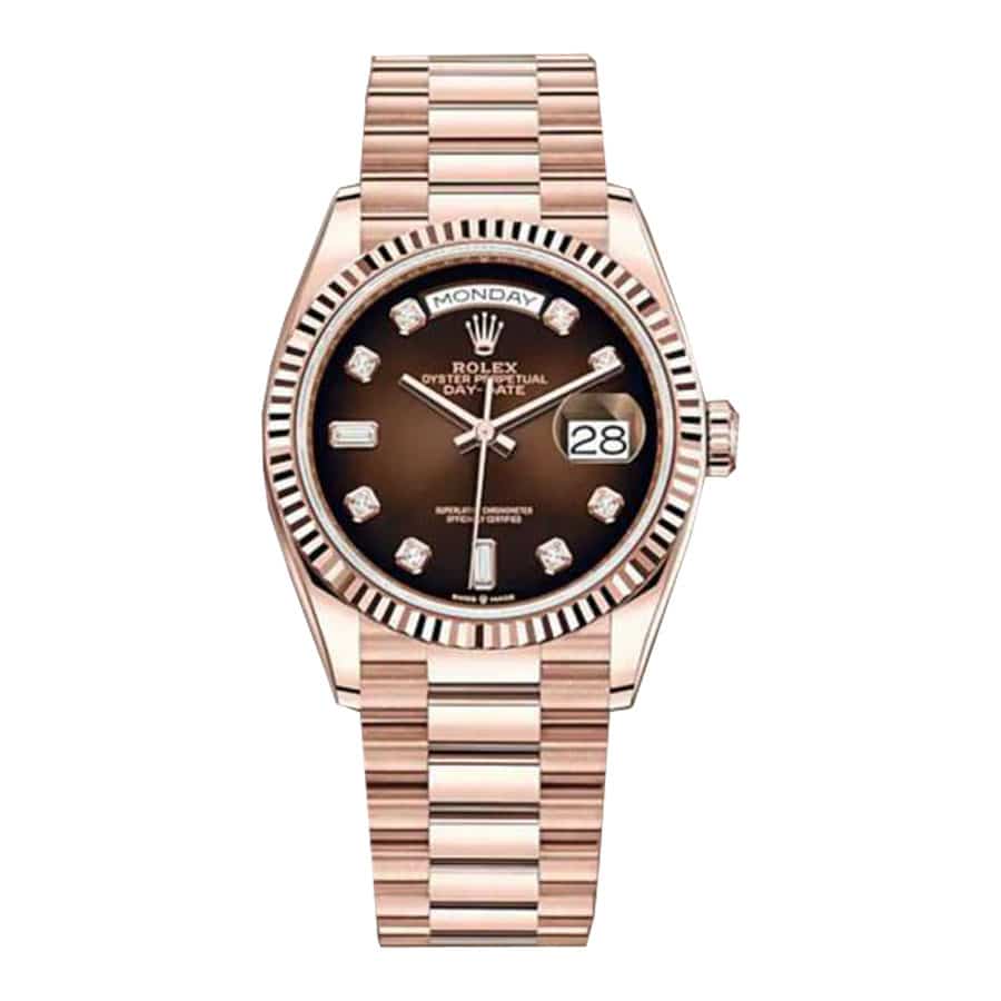 Rolex Day-Date 40MM 128235-0037 Brown Ombre Dial