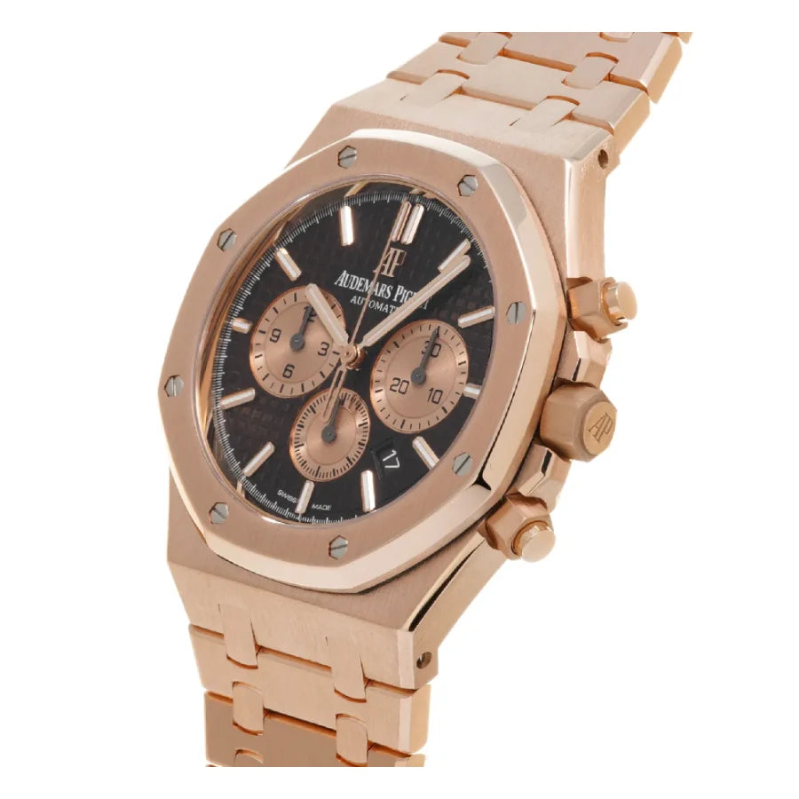 Audemars Piguet Royal Oak Chronograph 42MM 26331OR.OO.1220OR.02 Rose Gold Brown Dial
