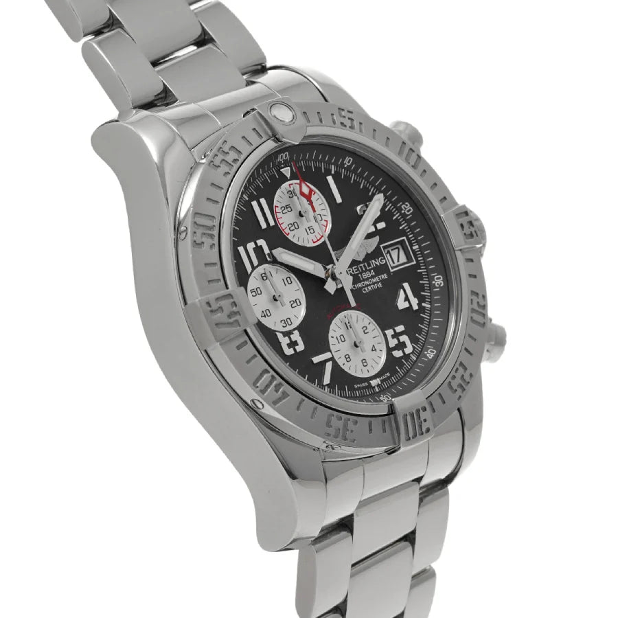 Breitling Super Avenger II 45MM A13370 Black Dial