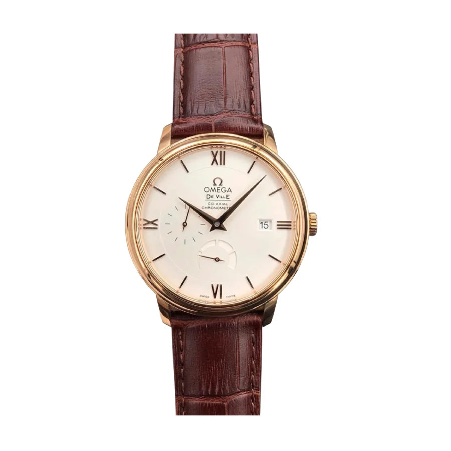 Omega De Ville 40MM 424.53.40.21.02.001 Brown Leather Strap