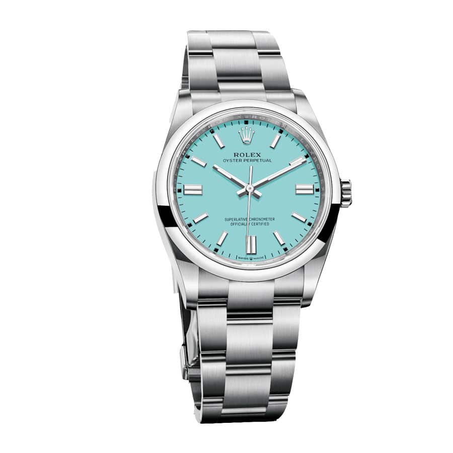 Rolex Oyster Perpetual 41MM 126000-0006 Turquoise Blue Dial