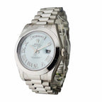 Rolex Day-Date II 41MM 218239 Ice Blue Roman Dial