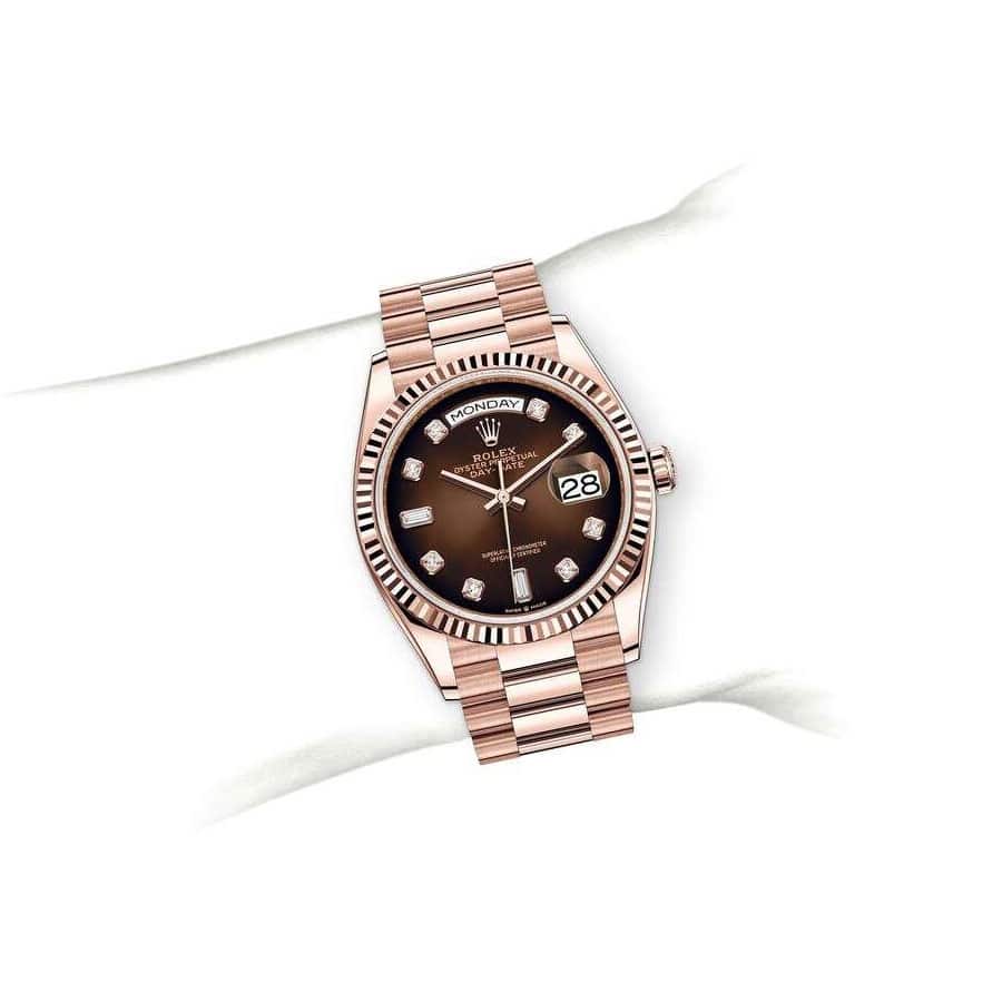 Rolex Day-Date 40MM 128235-0037 Brown Ombre Dial
