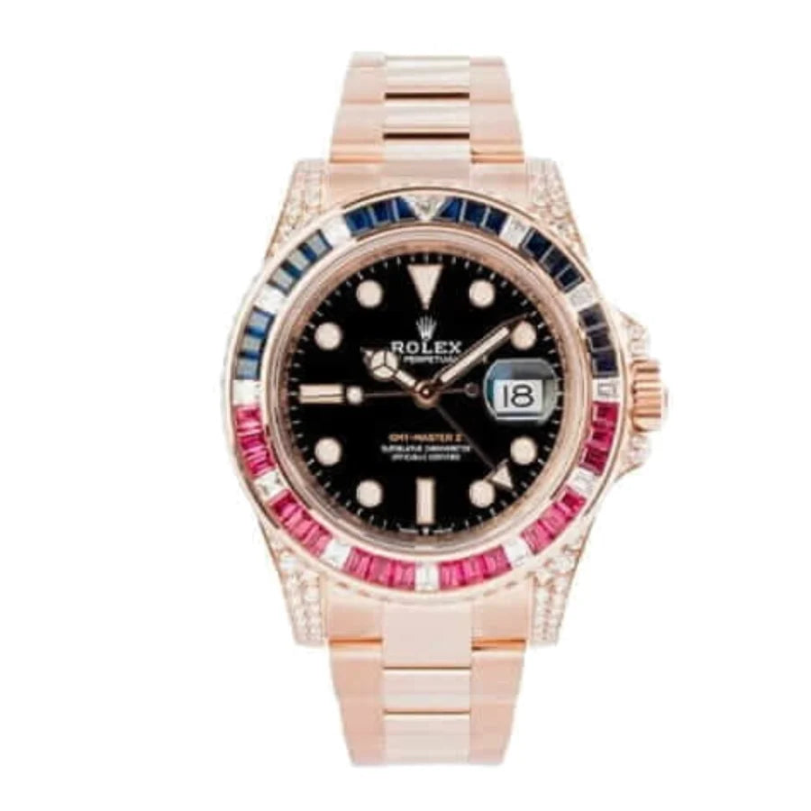 Rolex GMT-Master II 40MM 126755SARU Diamond Bezel
