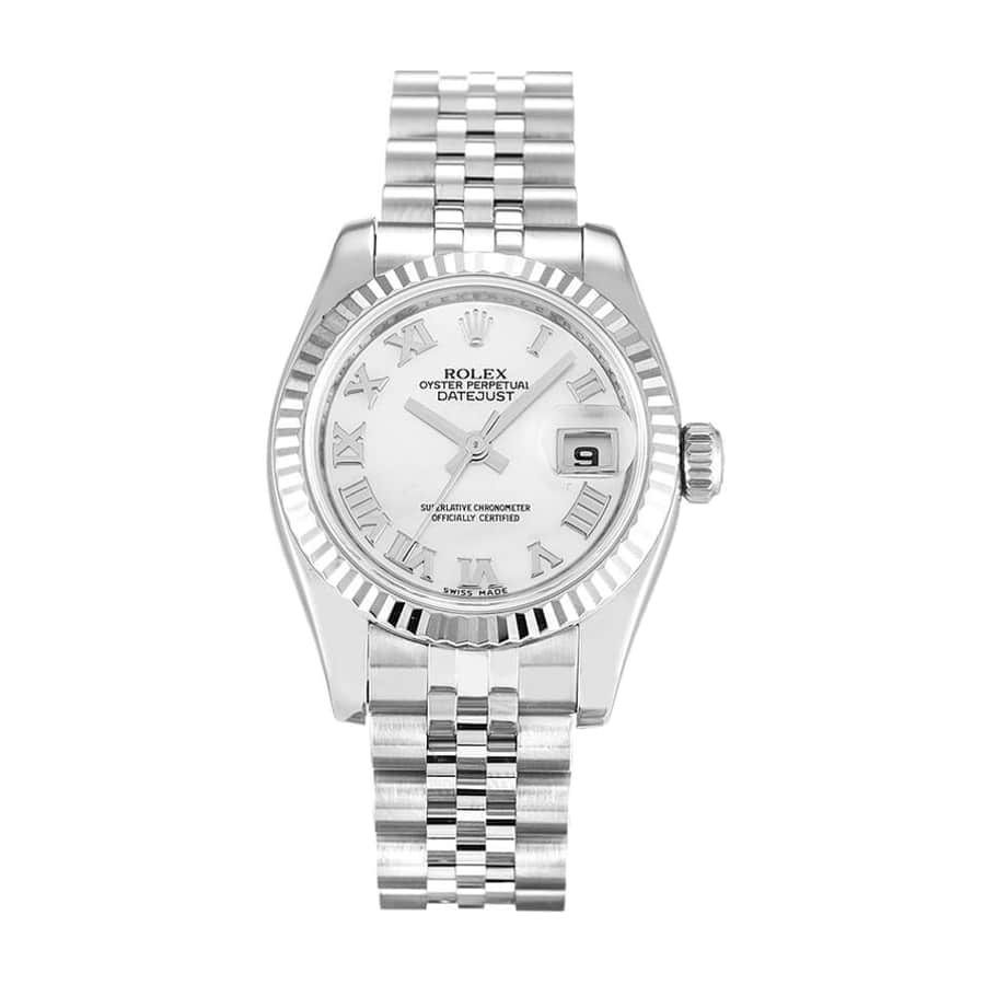 Rolex Datejust 26MM 179174 White Roman Numeral Dial