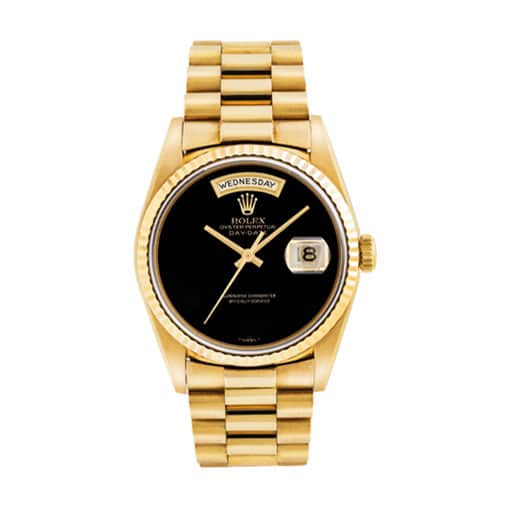 Rolex Day-Date 36MM 18038 Onyx Dial