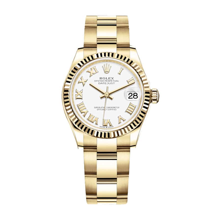 Rolex Datejust 31MM 278278-0019 Yellow Gold Fluted Bezel