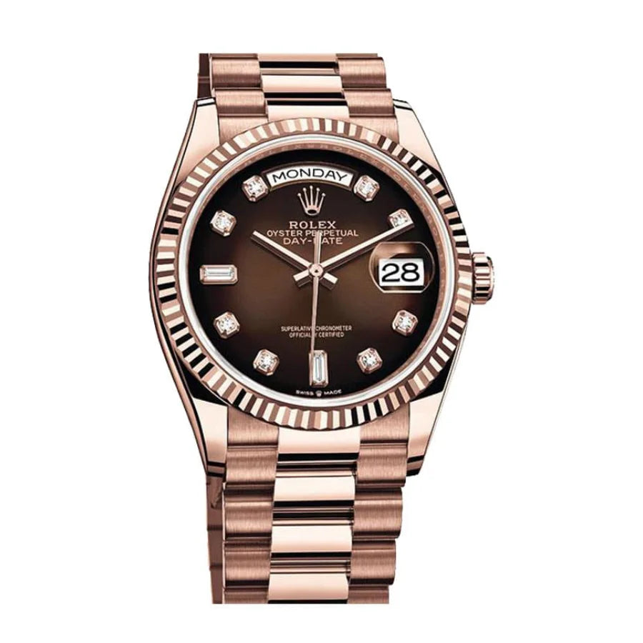 Rolex Day-Date 40MM 128235-0037 Brown Ombre Dial