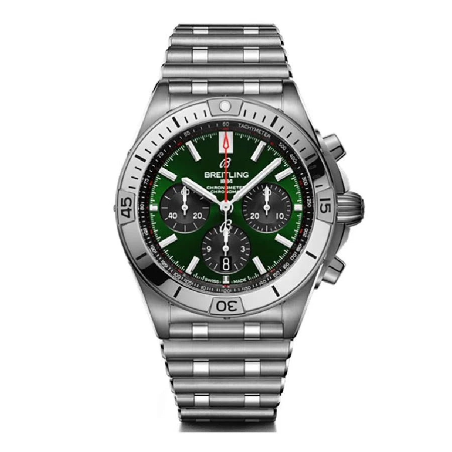 Breitling Chronomat 45MM AB0134101L1A1 Green Dial