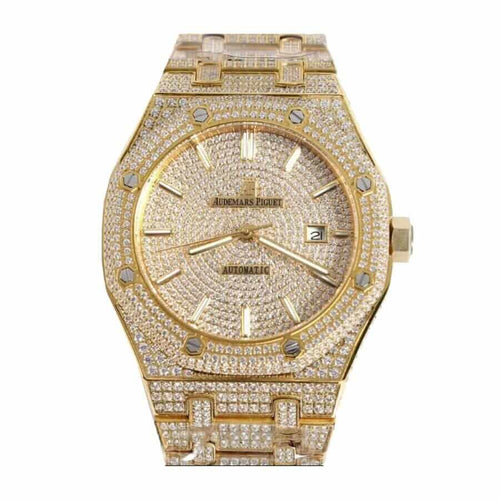 Audemars Piguet Royal Oak 41MM 15400SR.OO.1220SR.01 Fully Iced Out